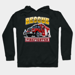 Cartoon Fire Truck Hoodie